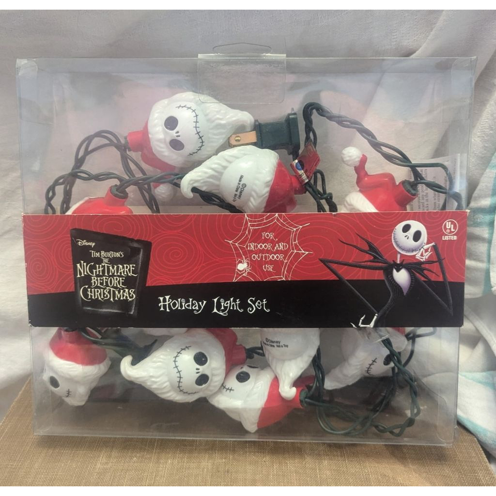 Santa Jack Skellington Nightmare Before Christmas String Lights indoor/outdoor
